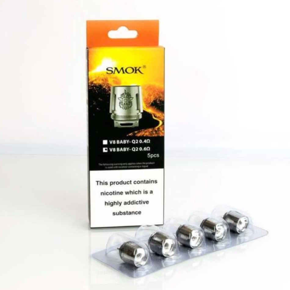 Prime Vapour Hardware - [Smok TFV8 Baby Beast  Q2 Core Coils - 0.6]