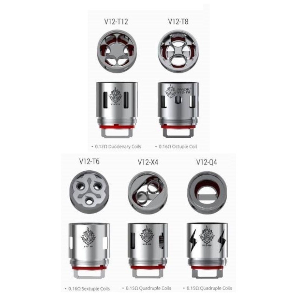 Prime Vapour Hardware - [Smok TFV12 CLOUD BEAST KING V12-X4 Coils]