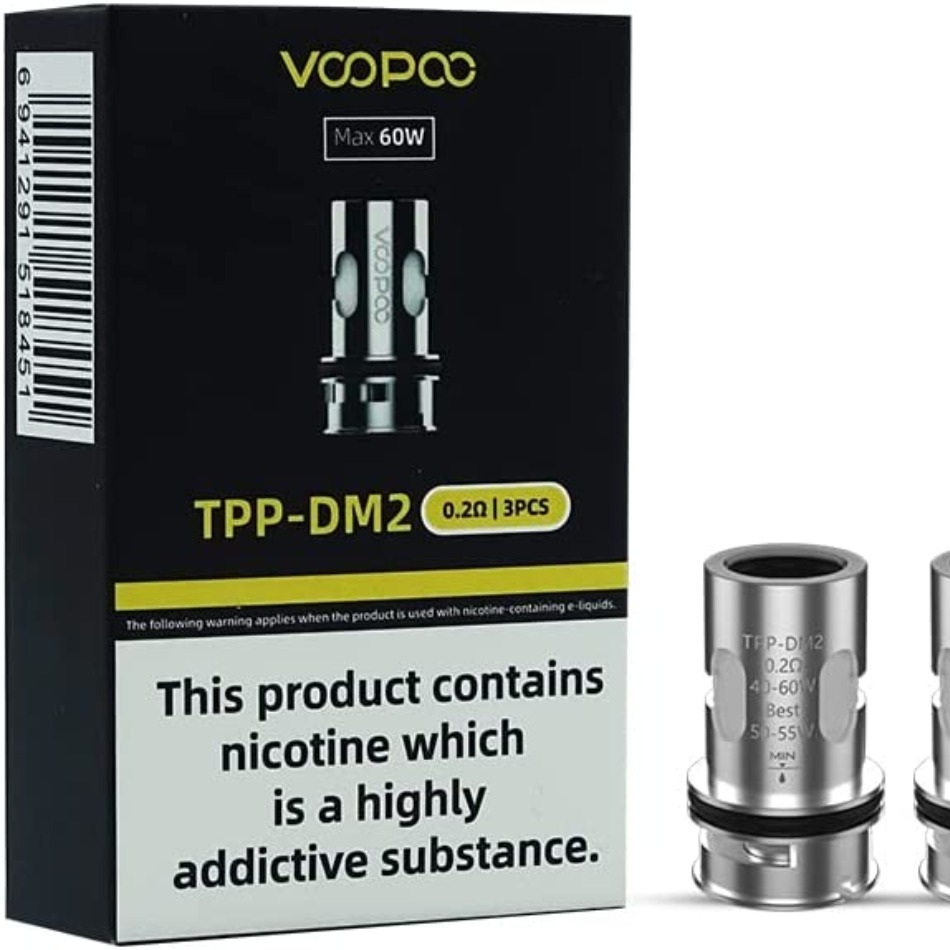 Prime Vapour Hardware - [Voopoo - TPP-DM2 Coils - x 3 (Pack)]