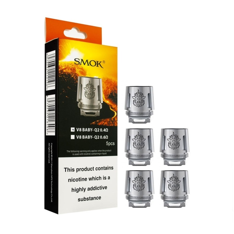 Prime Vapour Hardware - [Smok TFV8 Baby Beast  Q2 Core Coils - 0.4]