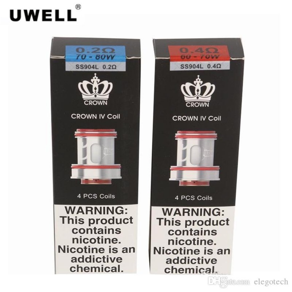 Prime Vapour Hardware - [UWell Crown 4 0.4 Coils - Pack of 3]